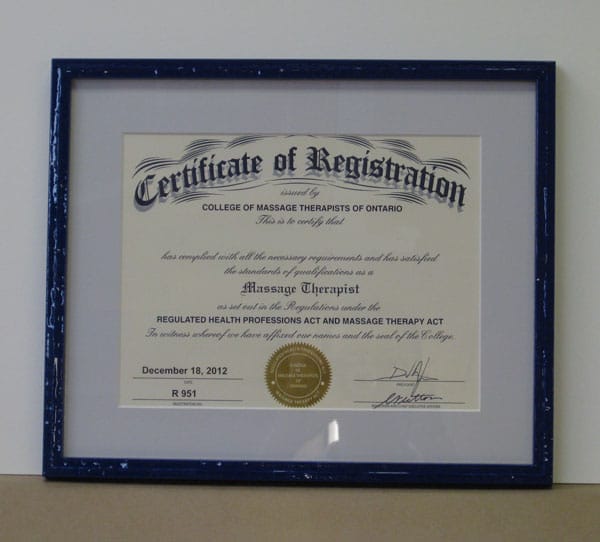 Massage Therapist Certificate