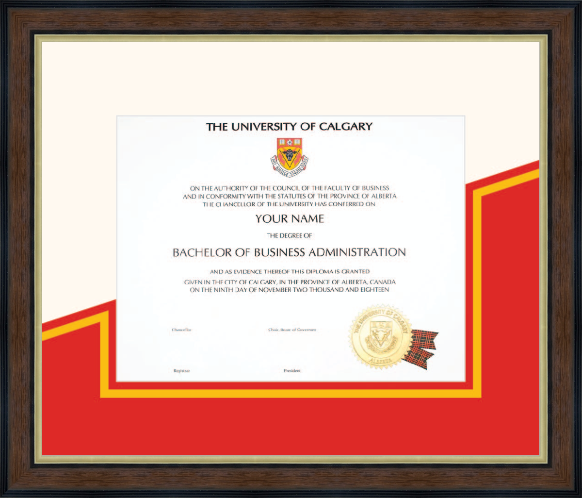University of Calgary Diploma Frames