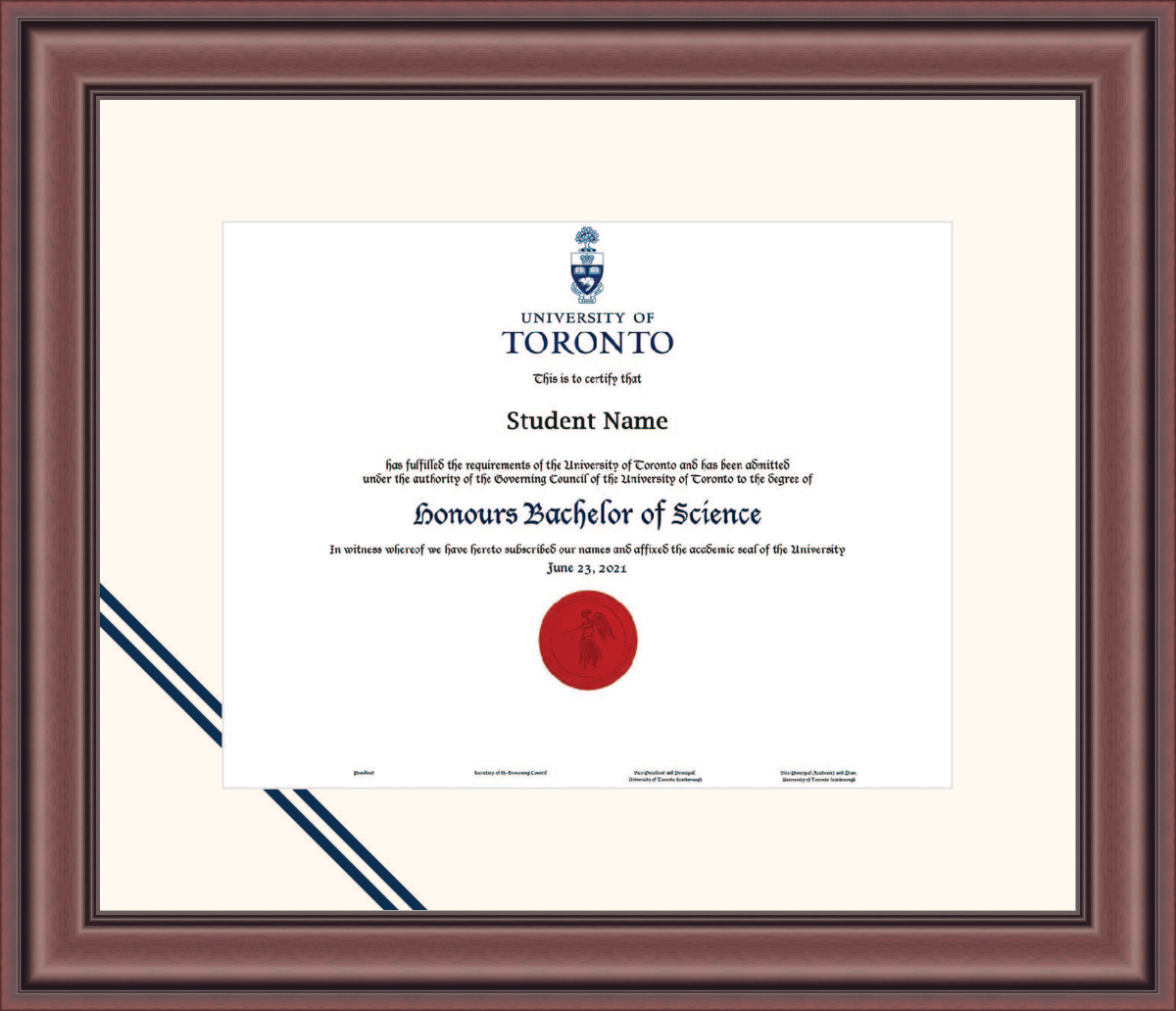 University of Toronto Diploma Frames
