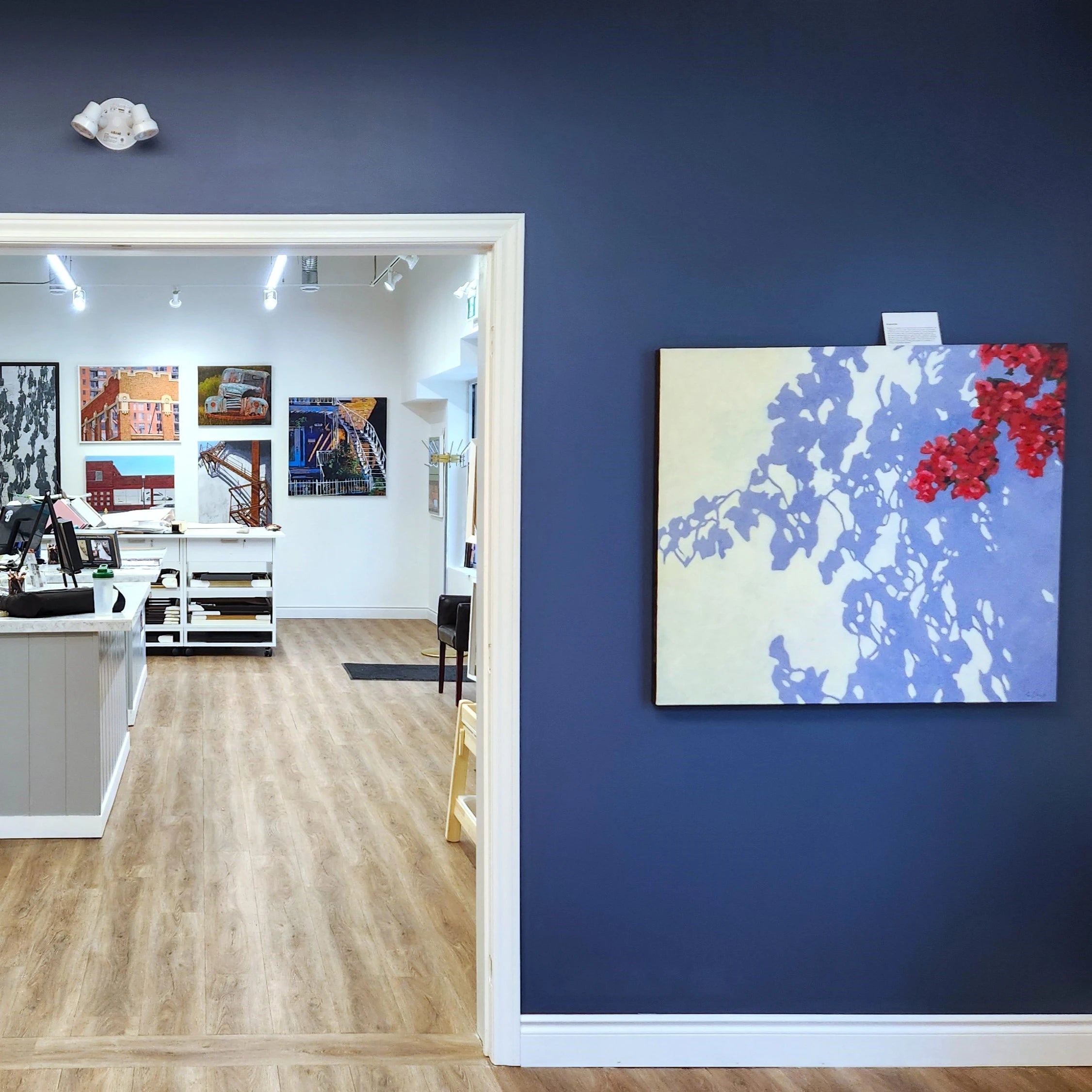 State-of-the-art framing technology at Kingston Frameworks, including CMC cutter