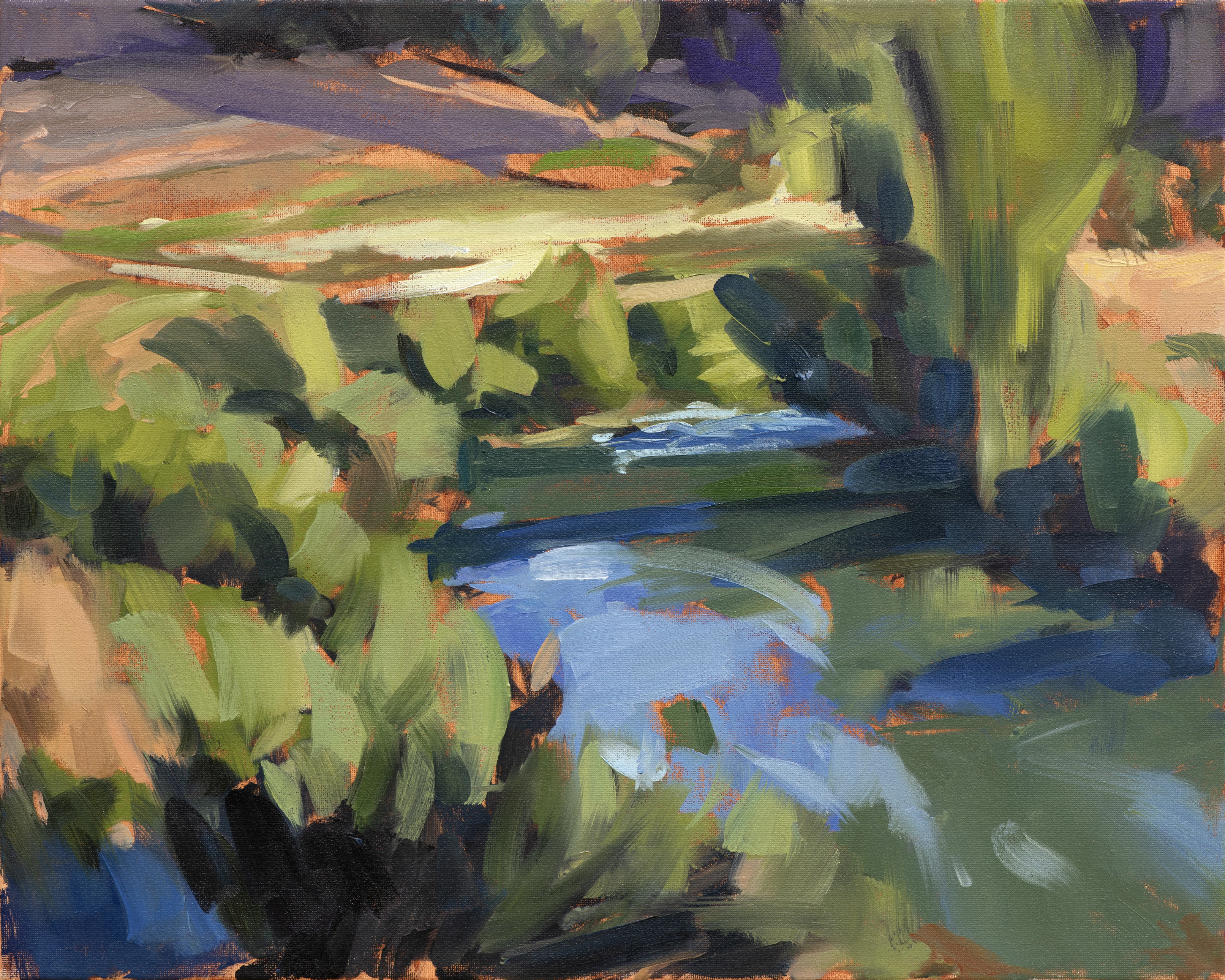 "A MEADOW SCENE" - Canvas Prints 16"x20"