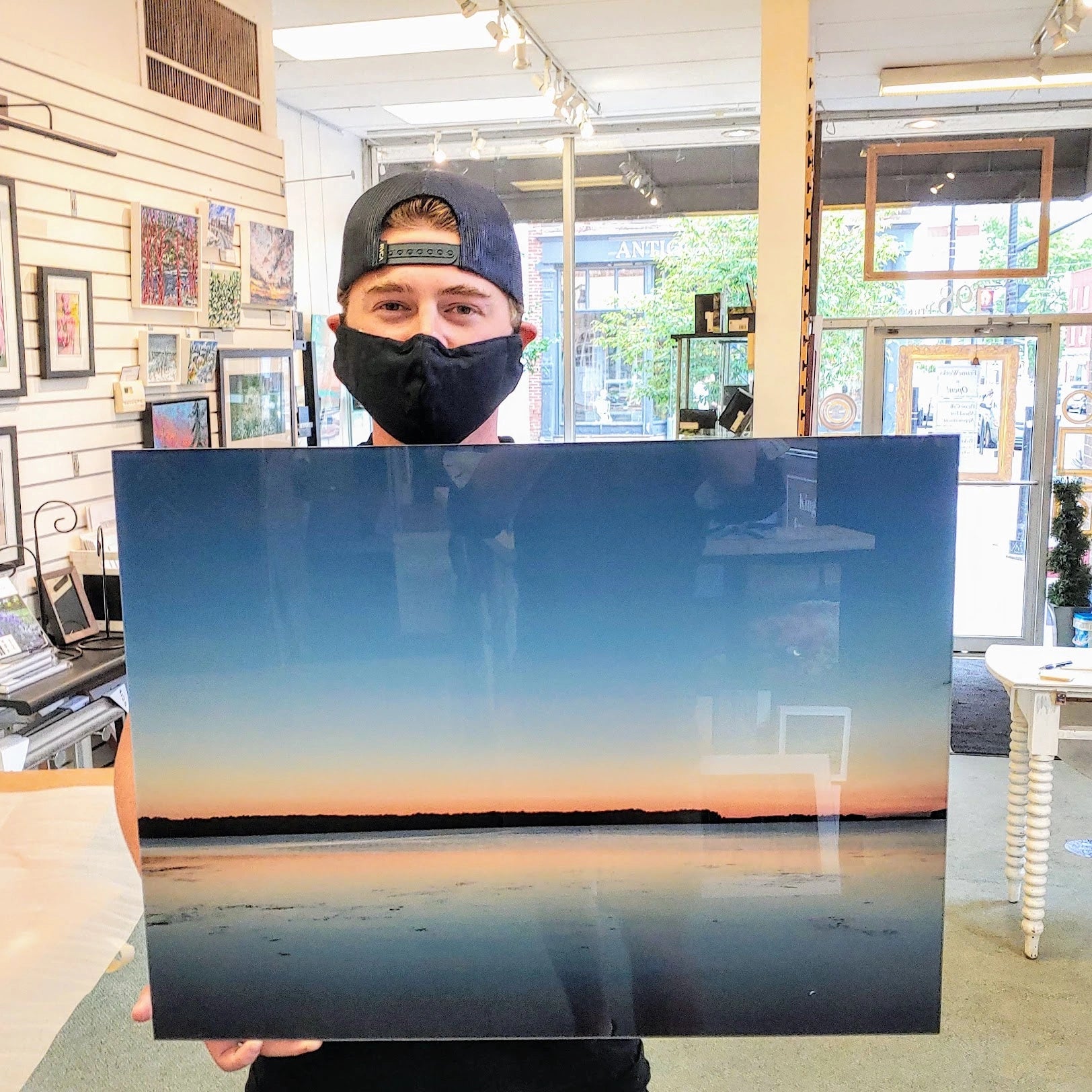 High-quality Giclée prints mounted on gator foam for a durable, lightweight option