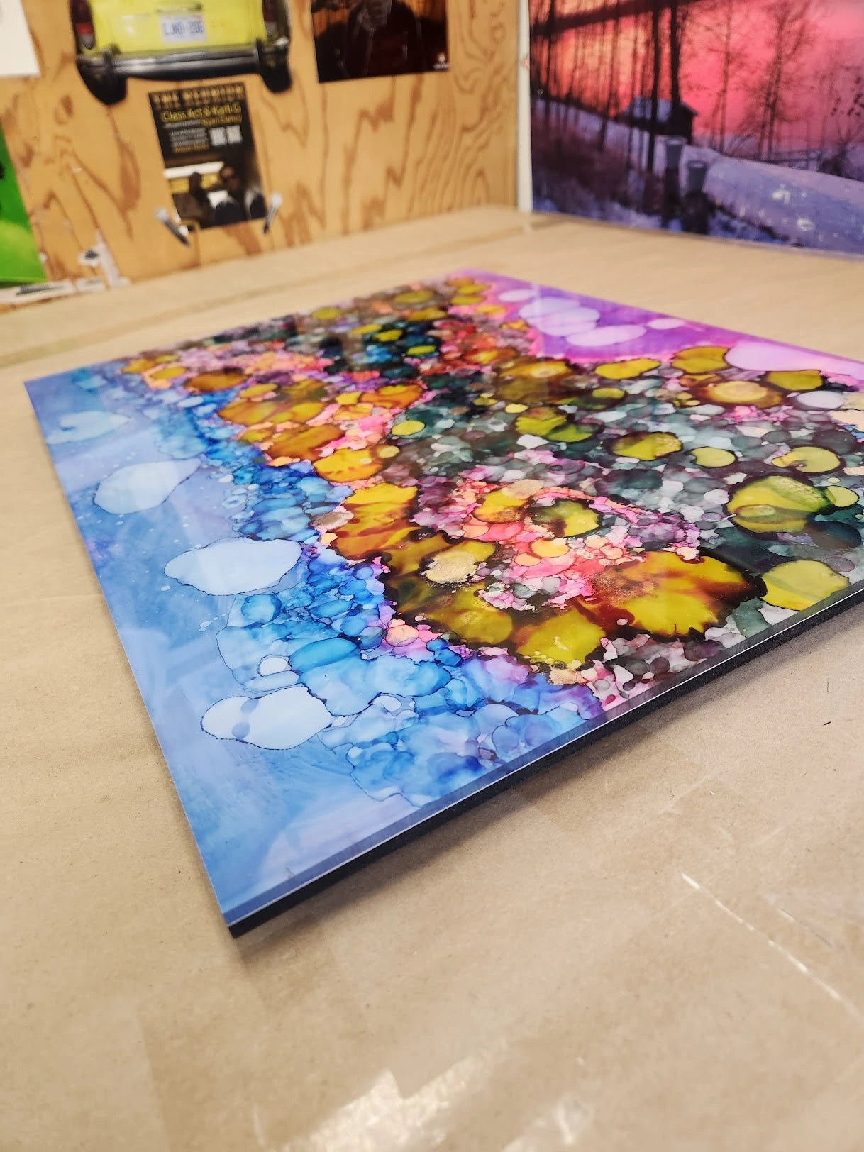 Acrylic facemounted Giclée prints with vibrant colors and UV protection