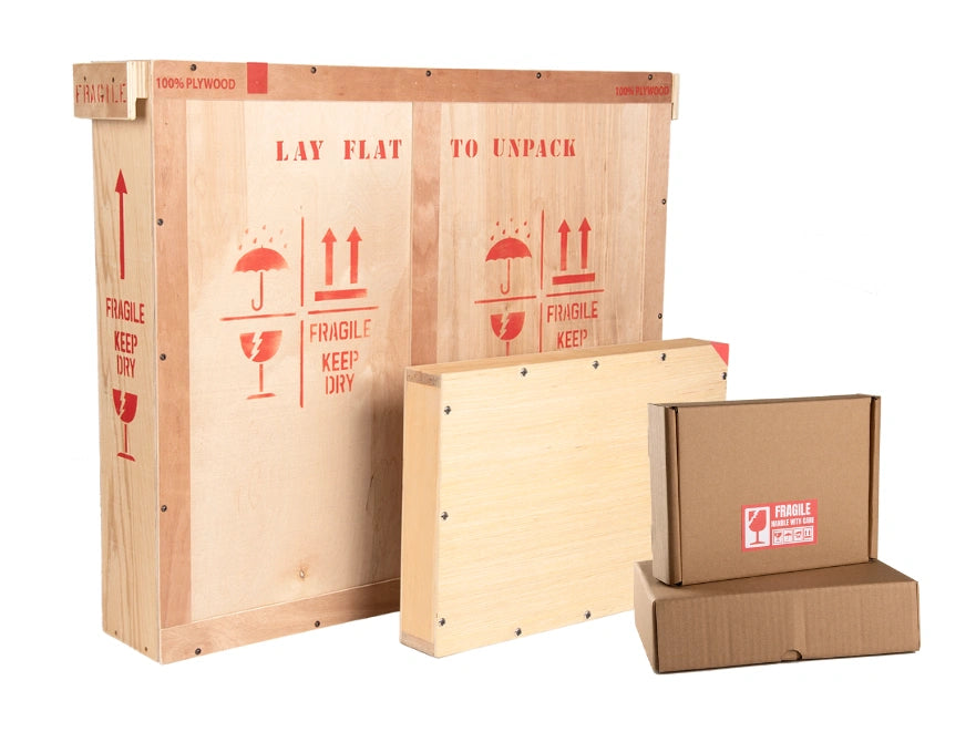 Custom crates and shipping boxes for secure artwork transportation