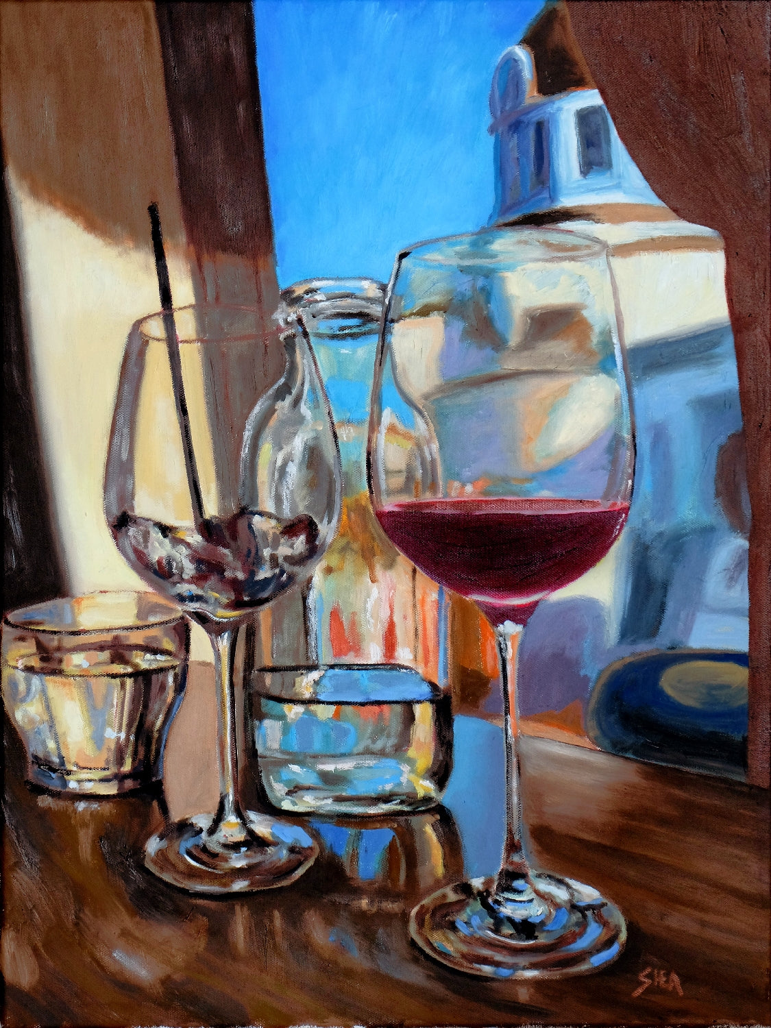 Wine Glass - Archival Print