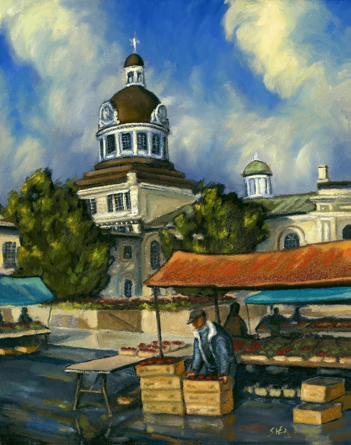 City Hall Market - Archival Print