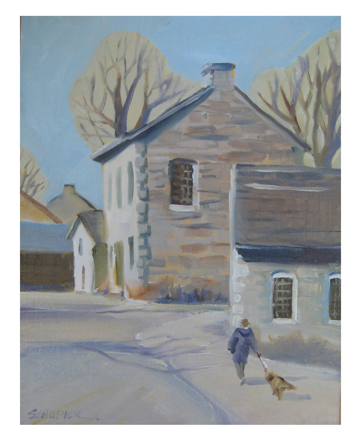 A Walk in the Early Spring Sunshine - Archival Print