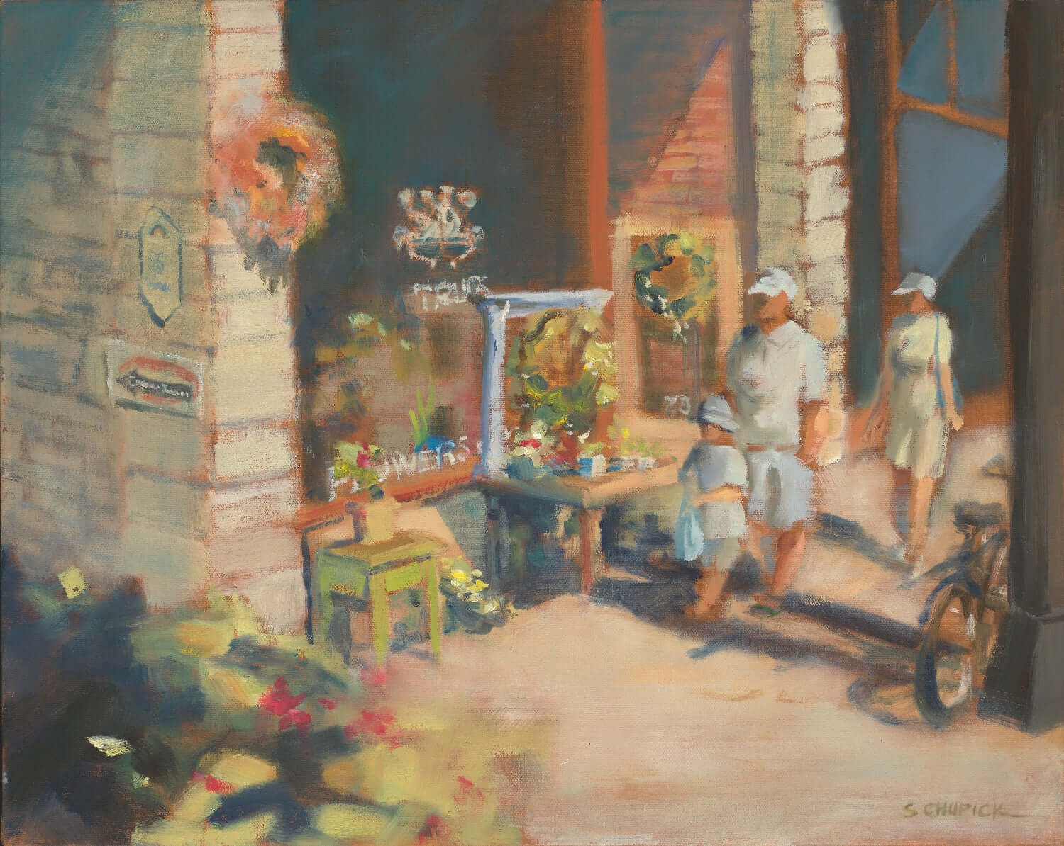 Sunny Stroll on Brock Street - Archival Print