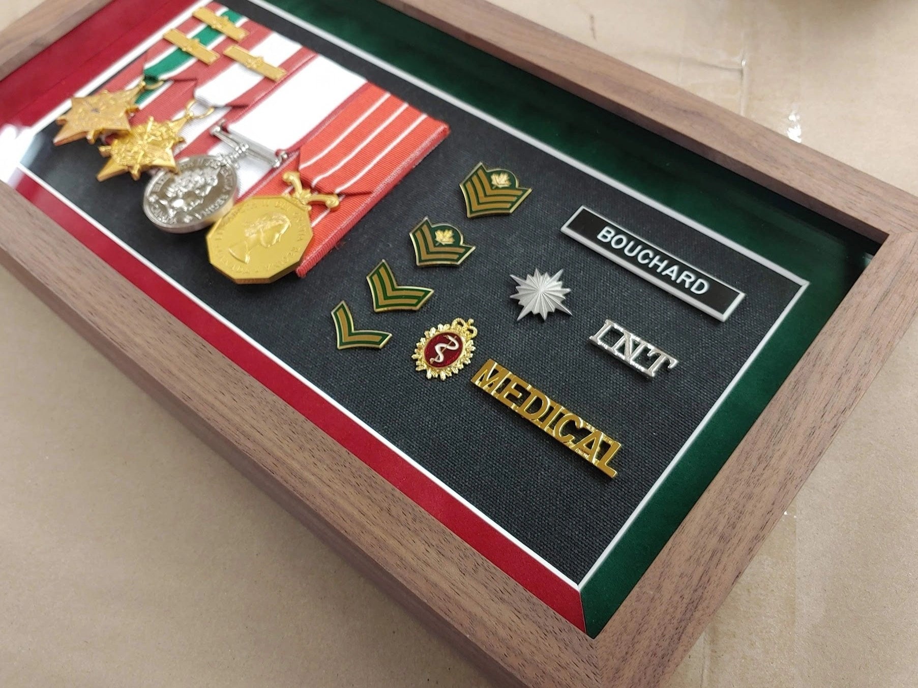 Custom shadowbox frames for certificates, diplomas, and awards