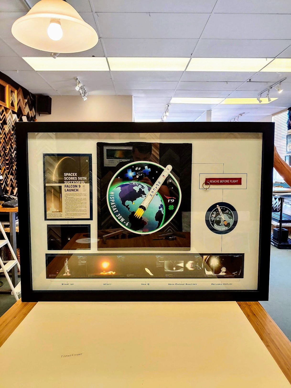 Expertly crafted shadowbox frames for unique objects like wedding keepsakes