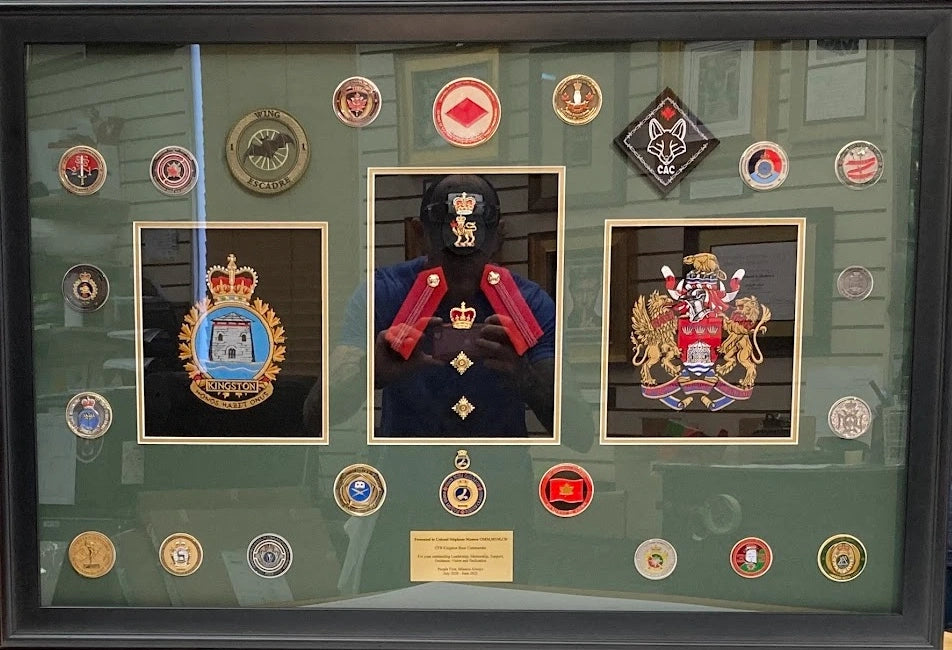 Free design consultation for custom shadowbox frames at Kingston Frameworks