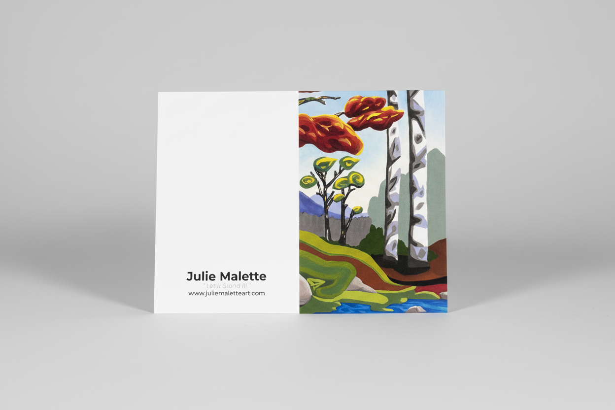 Custom Printed Art Cards - 5 x 7