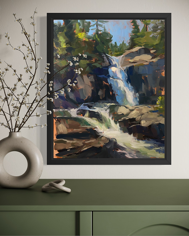 "THE RYTHMN OF FALLING WATER" - Giclee Fine Art Prints, Canvas Prints 16"x20"