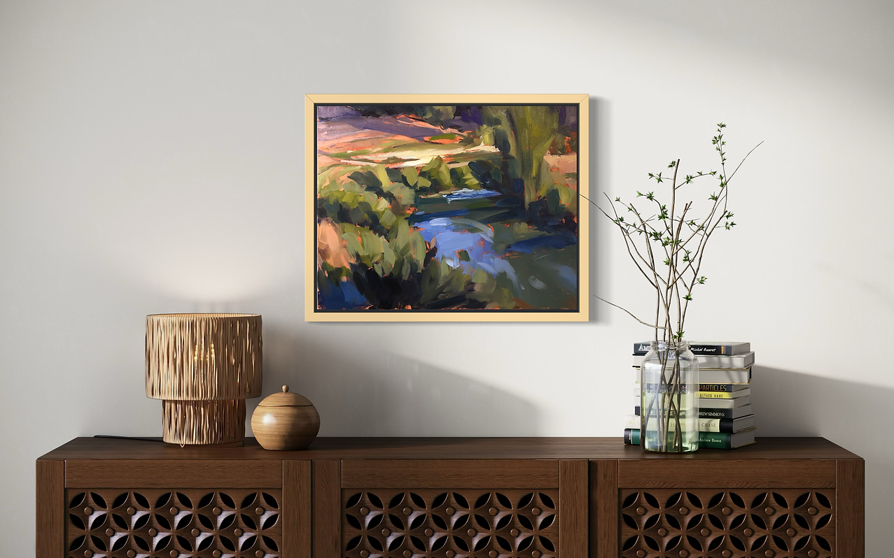 "A MEADOW SCENE" - Canvas Prints 16"x20"