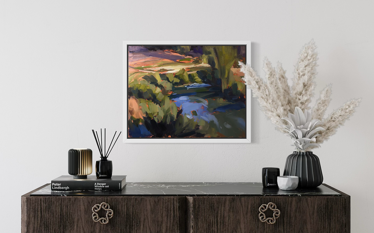 "A MEADOW SCENE" - Canvas Prints 16"x20"