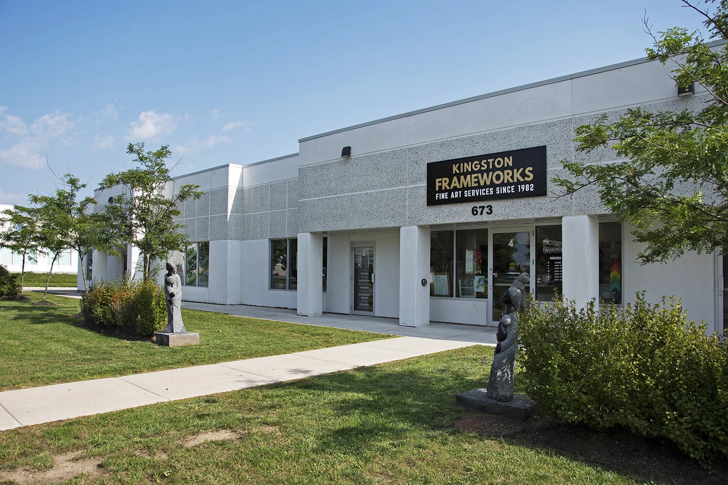 Satisfied customer leaving a five-star review for Kingston Frameworks’ custom framing services