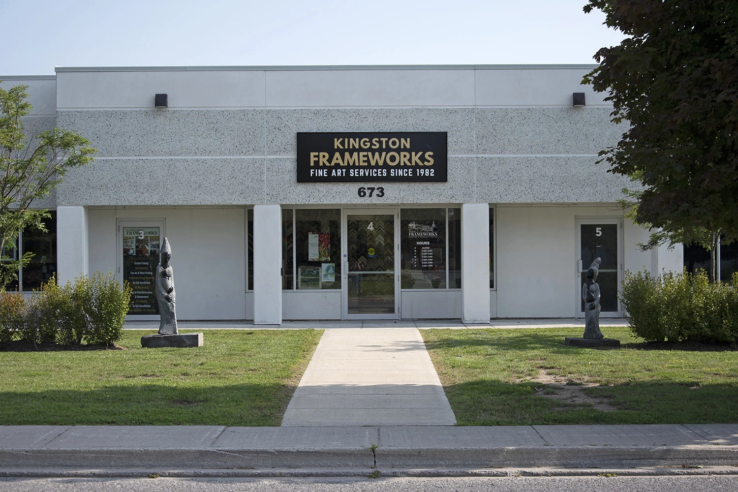 Kingston Frameworks’ core values: excellence, going the extra mile, and making art a joy
